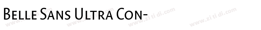 Belle Sans Ultra Con字体转换